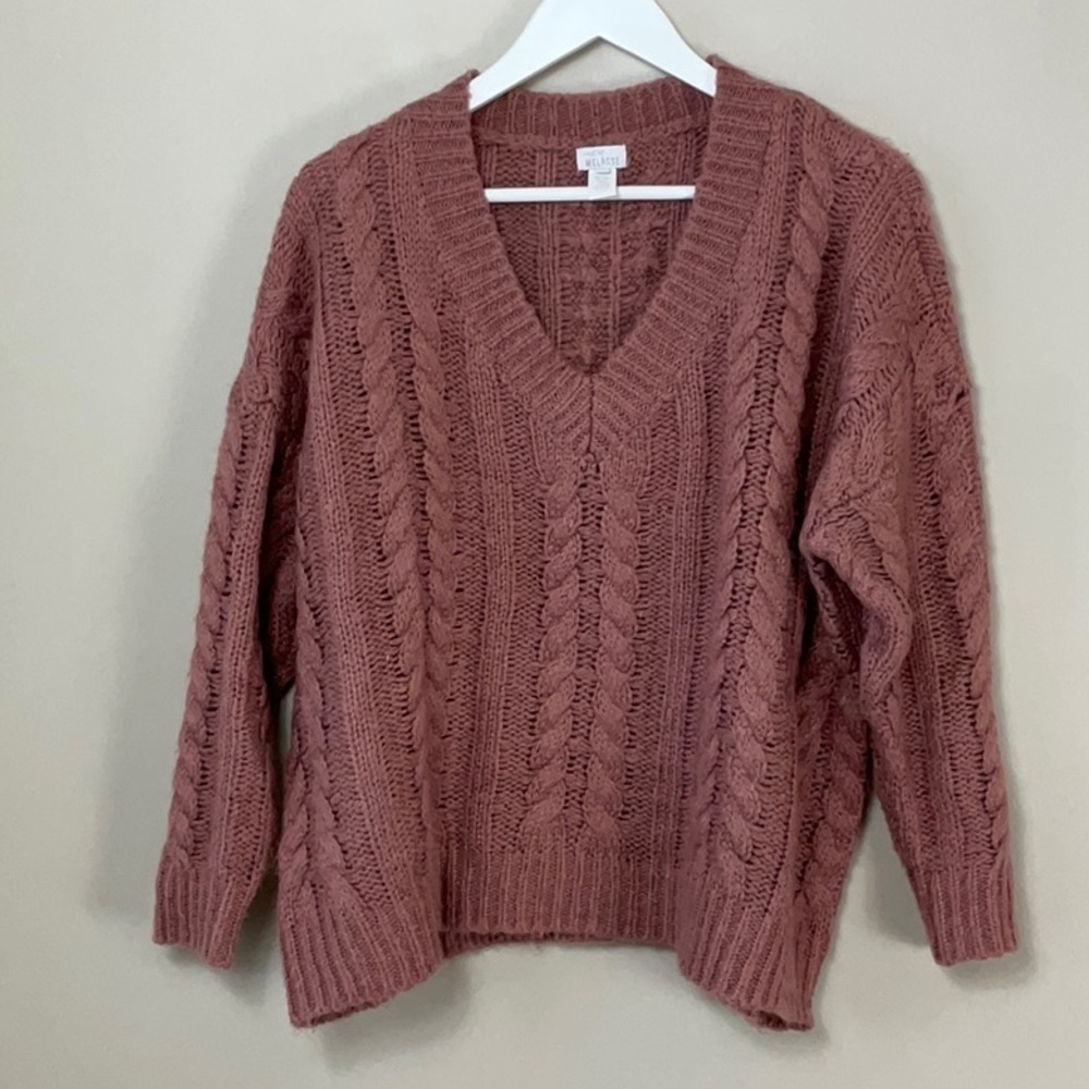 West of Melrose mauve sweater